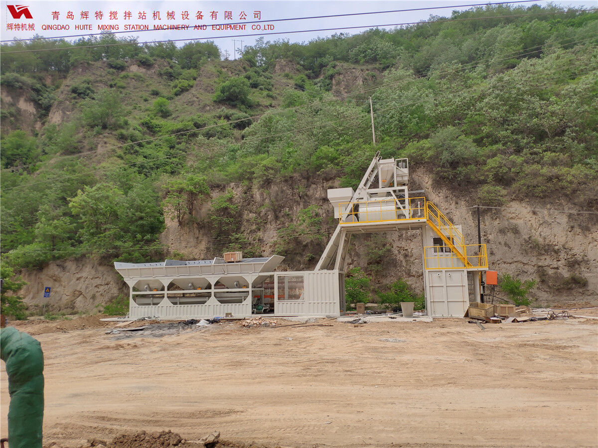 青島輝特機械 HZM75免基礎(chǔ)攪拌站模塊化設(shè)計，安裝快捷
