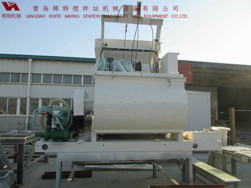 JS750攪拌臂采用偏心式設(shè)計(jì)，延長使用壽命，青島輝特機(jī)械