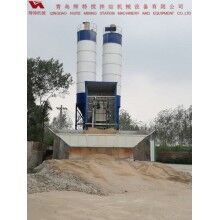輝特混凝土攪拌站HZS50攪拌性能強，攪拌均勻、迅速，生產(chǎn)效率高